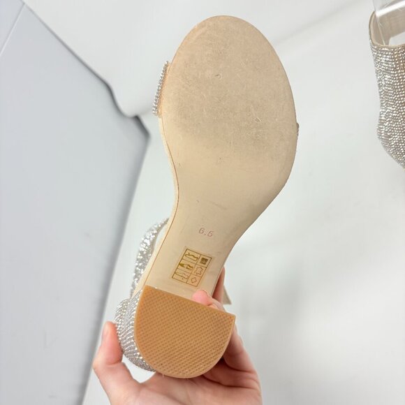 Jeffrey Campbell Lindsay Crystal Rhinestone Sparkle And Shine Heels Size 6.5 - Picture 11 of 12